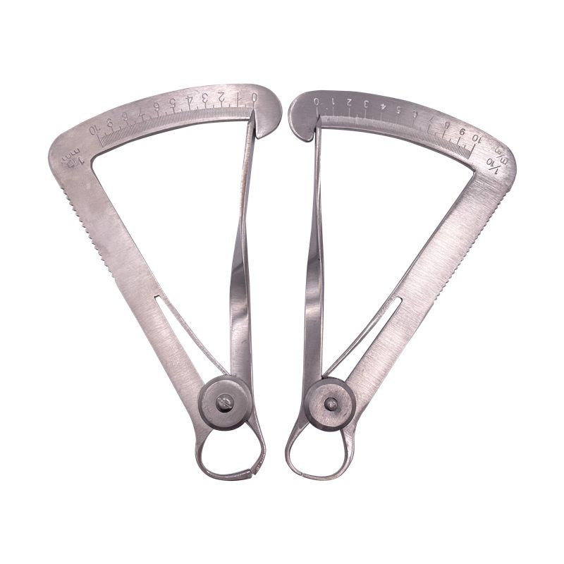 牙科材料齒科口腔器械 測(cè)量?jī)?nèi)冠卡尺金屬卡尺 三角尺義齒工具